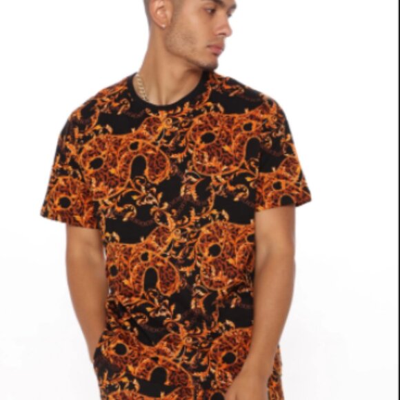 Steal The Spotlight Short Sleeve Tee - Gold/Black - Nova Men - NWT - Picture 2 of 3